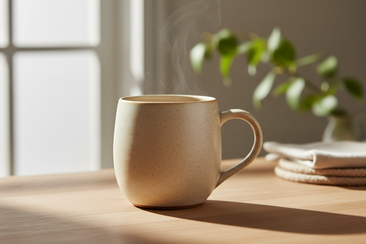 Ceramic mug background image